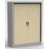 Armoire de rangement métallique - 4 étagères - rideau PVC - Hauteur : 198 cm So Salamanca