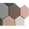 Lot de 4 panneaux acoustiques muraux forme Hexagonale So Torrent