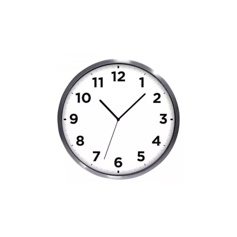 Horloge extérieur 35cm - coloris gris métal