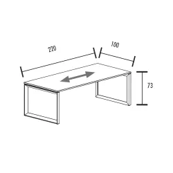 Bureau individuel piètement fermé So Sierro