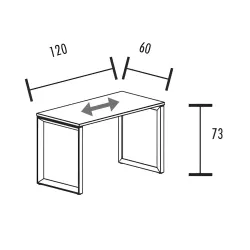 Bureau individuel piètement fermé So Sierro