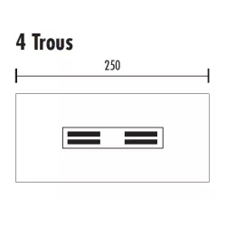 Table de réunion rectangulaire jusqu'à 24 personnes So Cadix