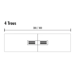 Table de réunion rectangulaire jusqu'à 24 personnes So Cadix