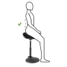 Tabouret ergonomique noir FLEXY