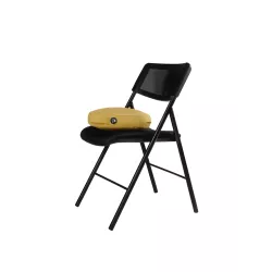 Coussin d'assise ergonomique jaune safran