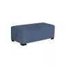 Pouf 2 places bleu denim