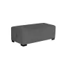 Pouf 2 places gris anthracite