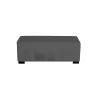 Pouf 2 places gris anthracite