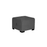 Pouf 1 place gris anthracite