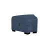 Pouf angulaire 1 place bleu denim