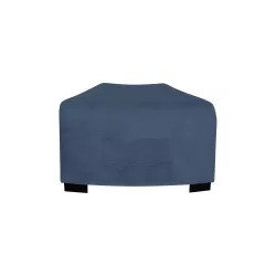 Pouf angulaire 1 place bleu denim