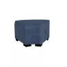 Pouf angulaire 1 place bleu denim