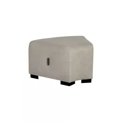 Pouf angulaire 1 place beige sahara