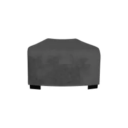 Pouf angulaire 1 place gris anthracite