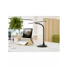 Lampe de bureau transportable noire