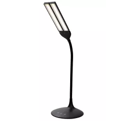 Lampe de bureau transportable noire