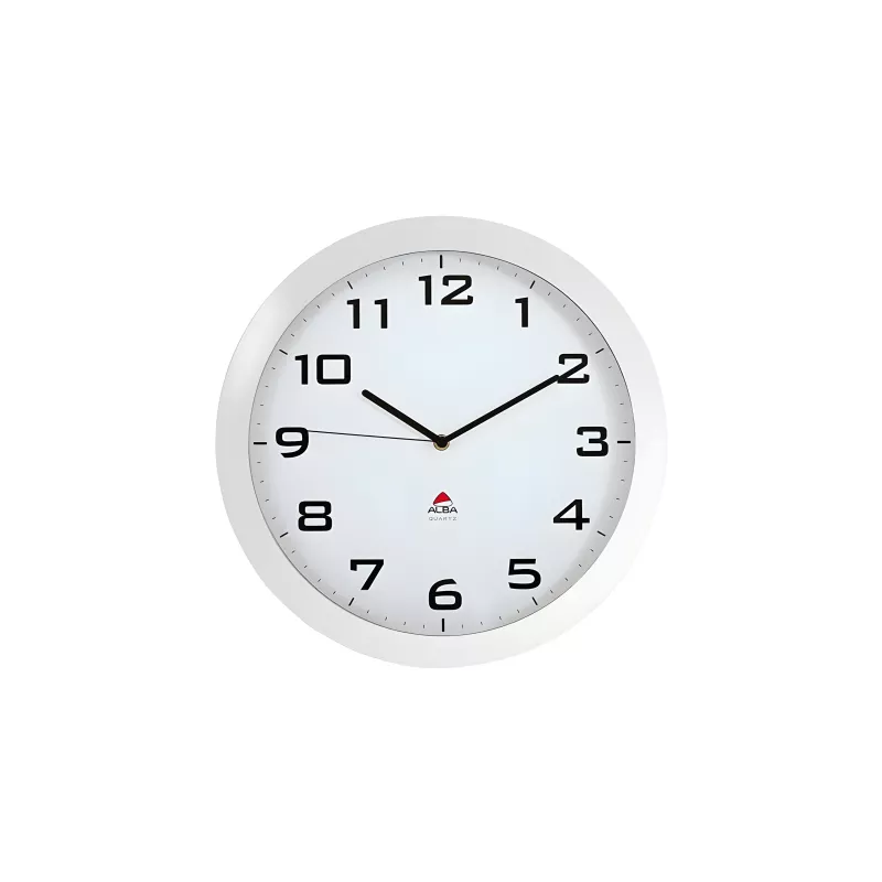 Horloge murale silencieuse blanche