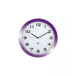 Horloge murale silencieuse couleur prune