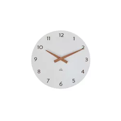 Horloge murale bois blanc