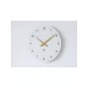 Horloge murale bois blanc