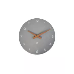 Horloge murale bois gris