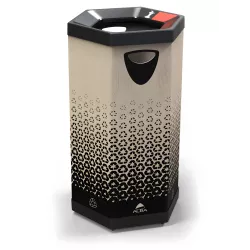 Poubelle de tri sélectif et recyclage en carton - 100 L