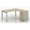 Bureau d'angle compact sur caisson porteur So Ibiza