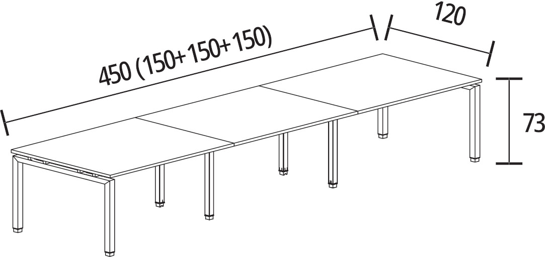 450 x 120 cm